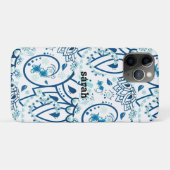美カッコいいしい青 Case-Mate iPhoneケース (裏面(横))