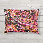 美カッコいいカラフルファンキー アウトドアクッション (裏面)