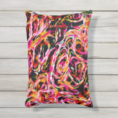 美カッコいいカラフルファンキー アウトドアクッション (正面(縦))