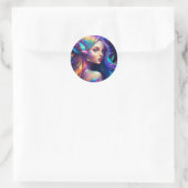 美カラフルしい妖精 ラウンドシール (バッグ)