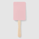 美カラフルしい水色のフローラ結婚ズ ハンドファン (裏面)