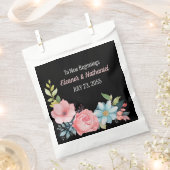 美カラフルしい水色のフローラ結婚ズ フェイバーバッグ (クリップ留めされた状態)