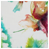 美カラフルしい花の模様の水彩 ファブリック (見本)