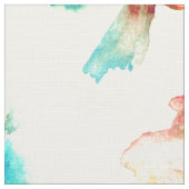 美カラフルしい花の模様の水彩 ファブリック (クローズアップ)