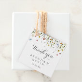 美カラフルしい野生の花の書道結婚の フェイバータグ (インサイチュ)