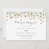 美カラフルしい野草書道の駆け落ち 案内状 (正面)