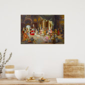 美カラフルしい18世紀の風景 ポスター (キッチン)