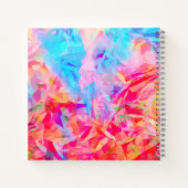 美カラフルアート的な可愛いモダンスケッチ ノートブック (裏面)