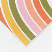 美カラフルモダン的ボホ虹彩柄 フリースブランケット (角)