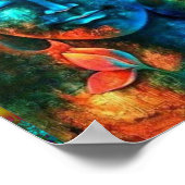 美カラフル仏 ポスター (角)