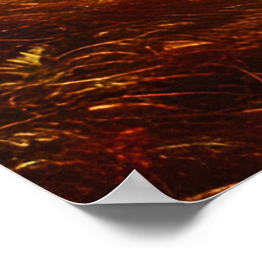 美クラシックしい風景カラーズゴールデン秋 ポスター (角)