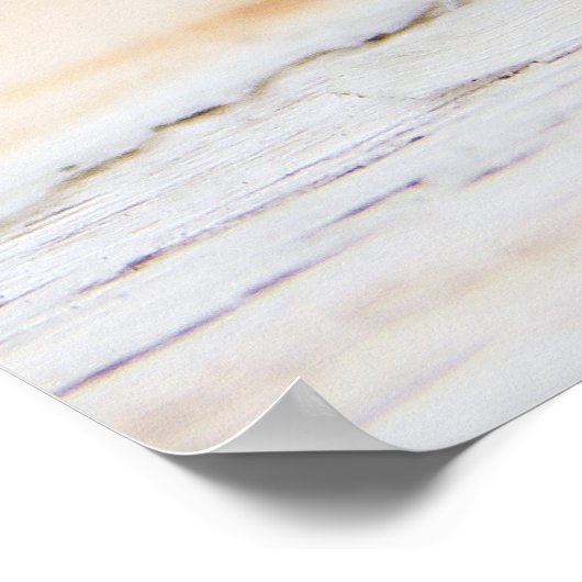 美シンプルしい忘れ青い花 ポスター (角)