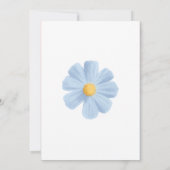 美シンプルしい花の結婚式招待状 招待状 (裏面)