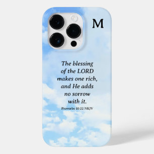美シンプルしい諺と聖書の詩ブルースカイ Case-Mate iPhone 14 PROケース