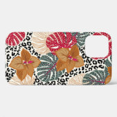 美スタイリッシュしい熱帯林プリントオンヒョウ Case-Mate iPhoneケース (裏面 (横))