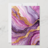 美スペインのしいピンクのアゲート85th誕生日パーティー 招待状 (裏面)