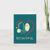 美パーソナライズされたしいバレンタインデー シーズンカード (正面)