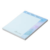 美パーソナライズされたしい冬の木のショッピング一覧 ノートパッド (回転)