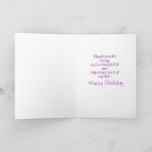 美パーソナライズされたしい友達の誕生日カード カード (内部)