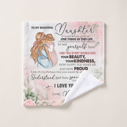 美パーソナライズされたしい娘に毛布 ウォッシュタオル (ウォッシュタオル)