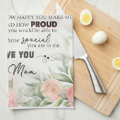 美パーソナライズされたしい娘に毛布 キッチンタオル (四つ折り)