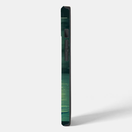 美パーソナライズされたしい蓮の花と満月 Case-Mate iPhoneケース (裏面 / 左)