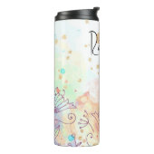 美パーソナライズされた的背景 タンブラー (回転左)