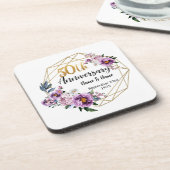 美パーソナライズされた50周年 コースター (左側)