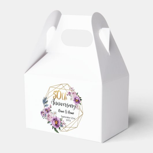 美パーソナライズされた50周年 フェイバーボックス (正面サイド)