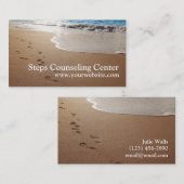 美ビーチ足プリント相談所 名刺 (正面/裏面)