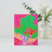 美ポップ・アートの術婦人 ポストカード (スタンド正面)