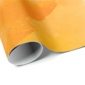 美ミニマルしい光のオレンジ色の雲 ラッピングペーパー (ロールコーナー)