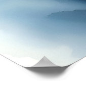 美モダンしいかわいい水彩猫コレクション ポスター (角)