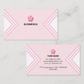 美モダンしいピンクと白 名刺 (正面/裏面)