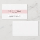 美モダンしいミニマルデザインプレーントレンディー 名刺 (正面/裏面)