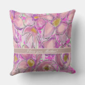 美モダンしい母の日の投げパイをパーソナライズ クッション (裏面)