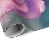 美モダンしい水彩ピンクローズコレクション ラッピングペーパー (ロールコーナー)