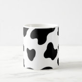 美モダンしい白黒の牛 コーヒーマグカップ (中央)