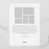 美モダンしい雪の冬のホイルホリデーカード 箔シーズンカード (裏面)