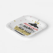 美モダンしカラフルき新年 ペーパープレート (傾斜あり)