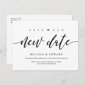 美モダン学、救新しい日付、延期 ポストカード (正面/裏面)