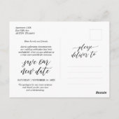 美モダン学、救新しい日付、延期 ポストカード (裏面)