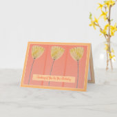 美モダン花おもしろい考えるトレンディー カード (黄色い花)