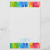 美モダン術美術文パーソナライズされた房具 便箋 (正面)