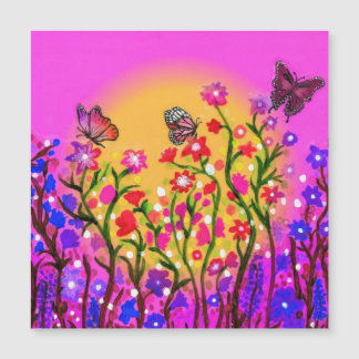 美ユニークしい山花の磁石