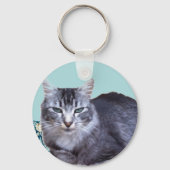 美リラックスしい猫 キーホルダー (裏面)