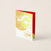 美中国のしい牛新年2021ラグジュアリーVGC 箔カード (正面)