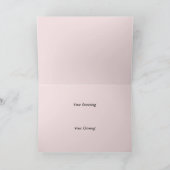 美人グリーテかわいらしィングカード カード (内部)