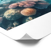 美人ダイバーは沈んだ船を見つける ポスター (角)