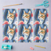 美人気があるしいかわいい水彩猫コレクション 薄葉紙 (クラフト)